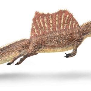 Figurina pictata manual dinozaur Spinosaurus innotand cu mandibula mobila
