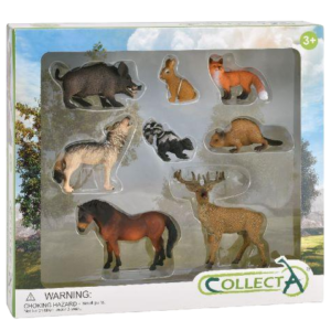 Set de 8 figurine pictate manual Animale din padure