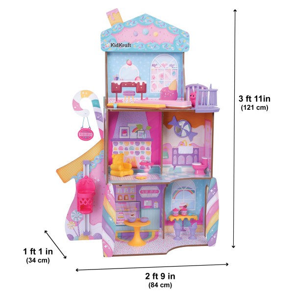 Casuta de joaca din lemn pentru papusi Candy Castle - Image 2