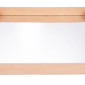 Tava mare din lemn cu oglinda acrilica, 500 x 435 x 50 mm, pentru activitati senzoriale