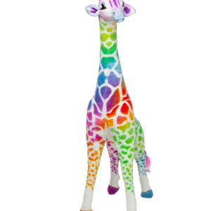 Melissa&Doug - Girafa gigant din plus Rainbow