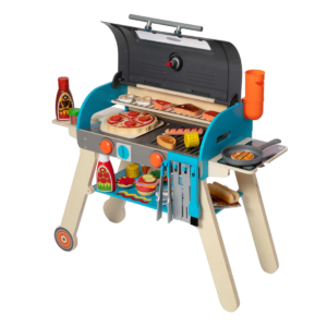 Set de joaca din lemn cu accesorii Grill si Pizza