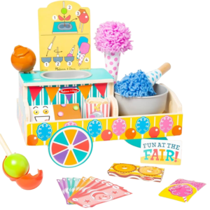 Set de joaca din lemn Toneta cu dulciuri - colectia Distractie la targ