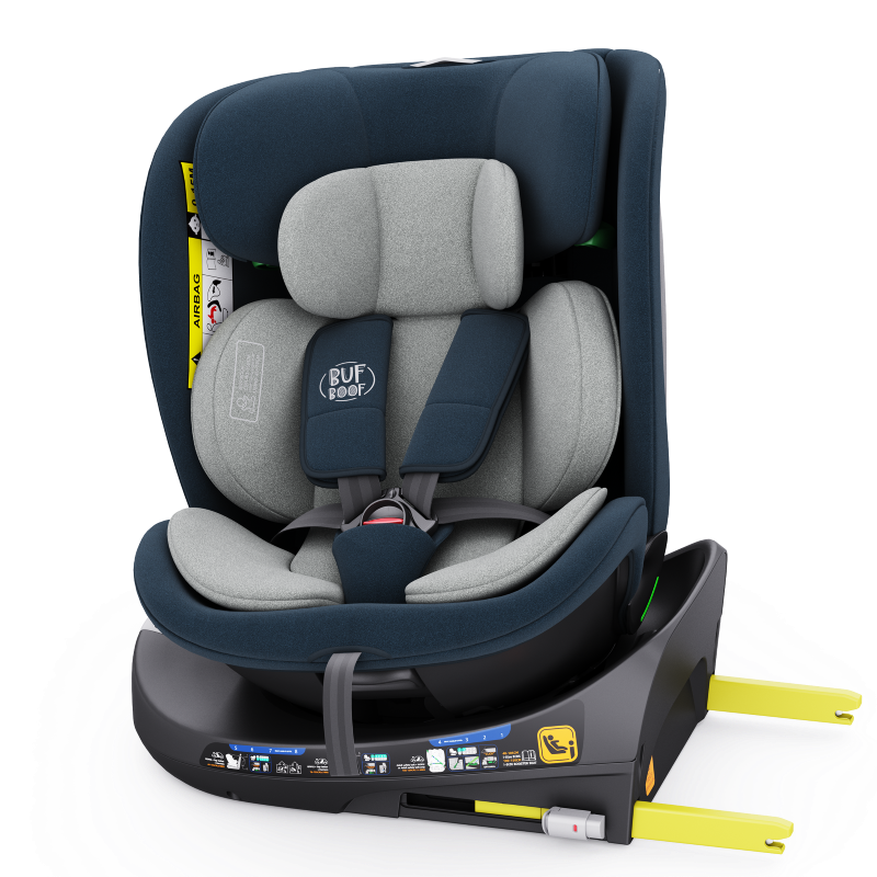 Scaun Auto B-Joy DELUXE BUF BOOF iSIZE Blue cu Isofix pozitie somn 155 grade rotativ 360 grade 40-150 cm - Image 10