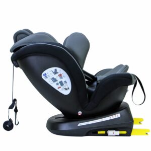 Scaun Auto B-Joy DELUXE BUF BOOF iSIZE LightGreyCAT cu Isofix pozitie somn 155 grade rotativ 360 grade 40-150 cm
