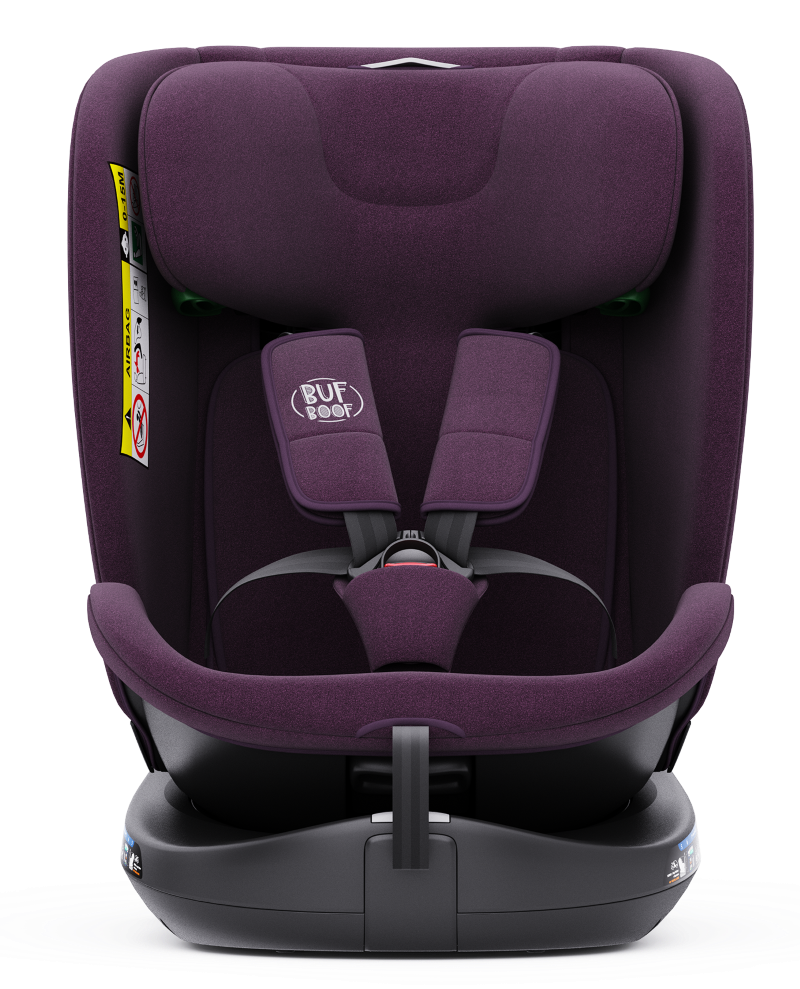 Scaun Auto B-Joy DELUXE BUF BOOF iSIZE Purple cu Isofix pozitie somn 155 grade rotativ 360 grade 40-150 cm - Image 11