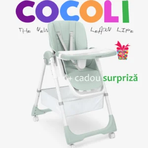 Scaun de masă pentru copii KikkaBoo – Spicy+, Mint