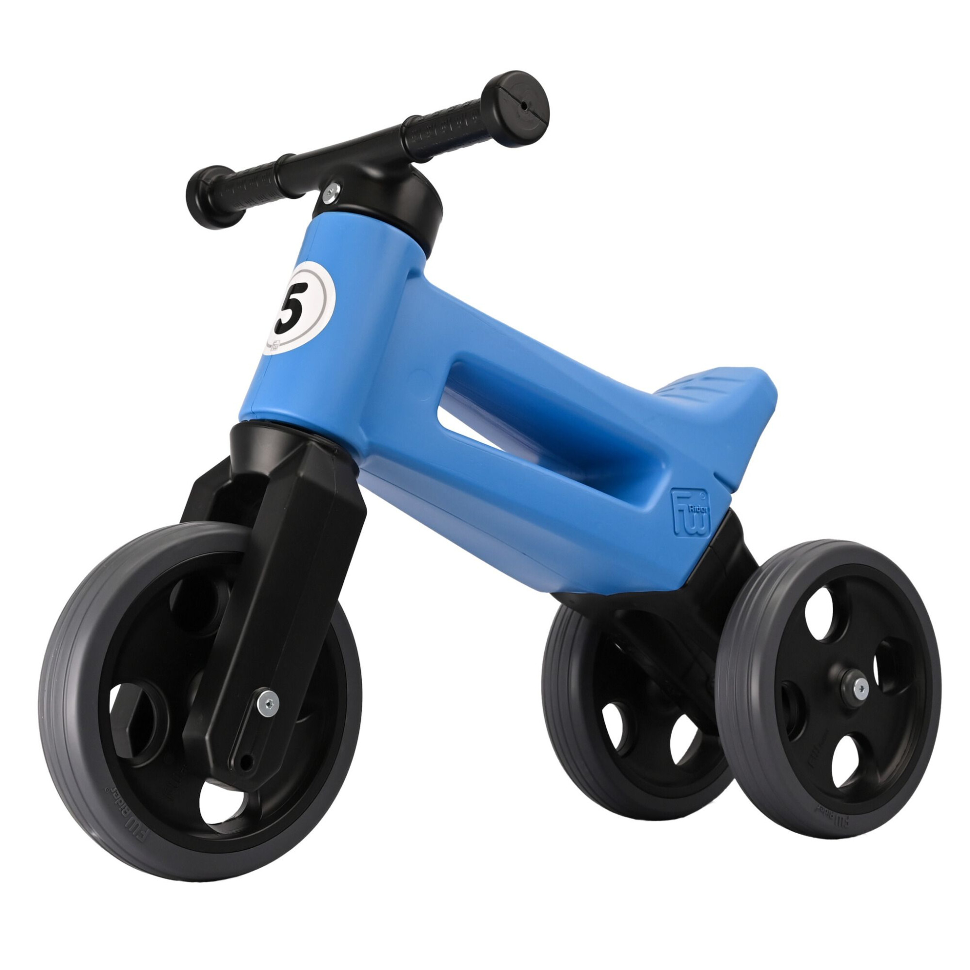 Bicicleta fara pedale cu cosulet pentru ghidon Funny Wheels Rider SPORT 2 in 1 Albastra/Negru - Image 2