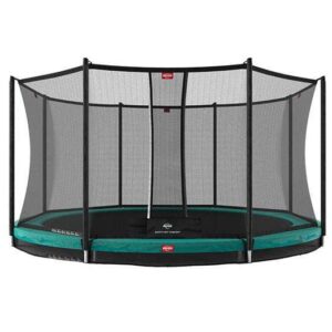 Trambulina Berg Favorit Inground 380 Verde cu plasa Comfort