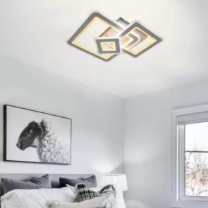 Lustra LED cu Telecomanda Hortensia 190W Dimabila Alb