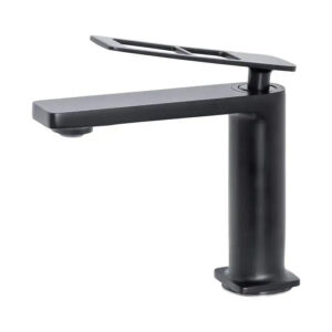 Baterie Lavoar Monocomanda Cartus Ceramic Alama Sanitara Negru Racorduri si Kit Fixare Incluse 9707H