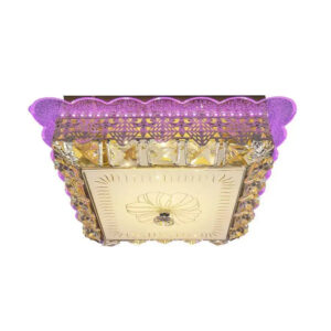 Lustra LED cu cristal ANAIDA RGB 20W, 3000K / 4000K / 6000K, Auriu